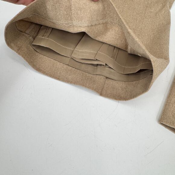 Banana Republic Pants Womens 8 Harrison Wool Cashmere Blend Wide Leg Tan Vintage - Picture 5 of 9